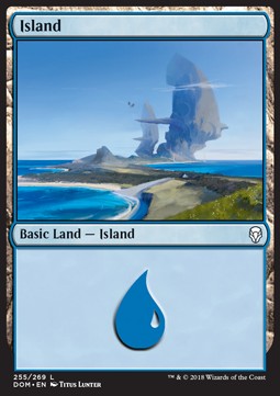 Island (V.2) - Dominaria (Land) [DOM-255]