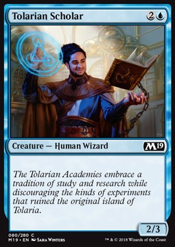 Tolarian Scholar - Core 2019 (Common) [M19-80]