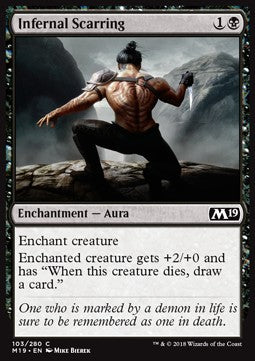 Infernal Scarring - Core 2019 (Common) [M19-103]