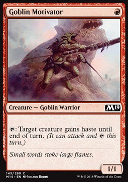 Goblin Motivator - Core 2019 (Common) [M19-143]