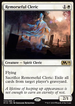 Remorseful Cleric - Core 2019 (Rare) [M19-33]