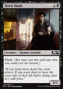 Hired Blade - Core 2019 (Common) [M19-100]