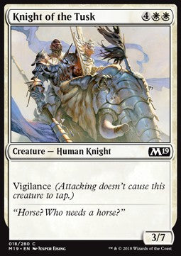 Knight of the Tusk - Core 2019 (Common) [M19-18]