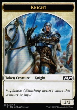 Knight Token (White 2/2 Vigilance) - Core 2019 (Token) [M19-T04]