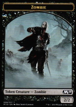Zombie Token (Black 2/2) - Core 2019 (Token) [M19-T08]