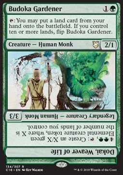 Budoka Gardener // Dokai, Weaver of Life - Commander 2018 (Rare) [C18-134]