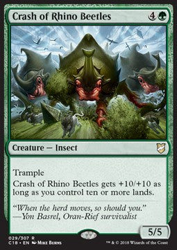 Crash of Rhino Beetles - Commander 2018 (Rare) [C18-29]