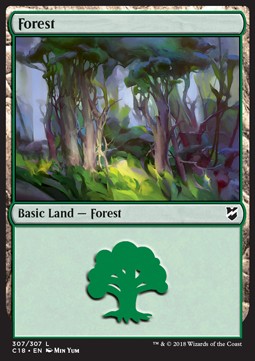 Forest (V.3) - Commander 2018 (Land) [C18-307]