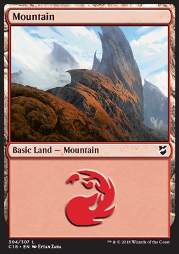Mountain (V.3) - Commander 2018 (Land) [C18-304]