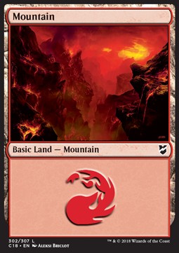Mountain (V.1) - Commander 2018 (Land) [C18-302]