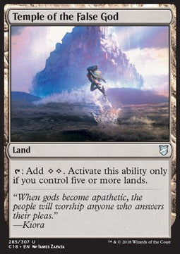 Temple of the False God - Commander 2018 (Uncommon) [C18-285]