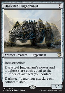 Darksteel Juggernaut - Commander 2018 (Rare) [C18-202]