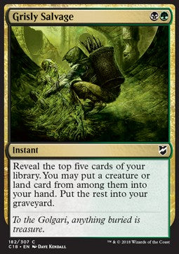 Grisly Salvage - Commander 2018 (Common) [C18-182]