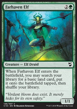 Farhaven Elf - Commander 2018 (Common) [C18-146]