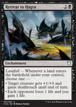 Retreat to Hagra - Commander 2018 (Uncommon) [C18-116]