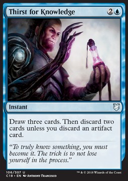 Thirst for Knowledge - Commander 2018 (Uncommon) [C18-106]