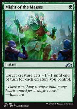 Might of the Masses - Guilds of Ravnica (Uncommon) [GRN-137]