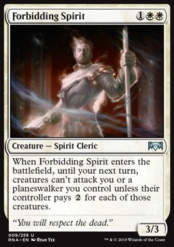 Forbidding Spirit - Ravnica Allegiance (Uncommon) [RNA-9]