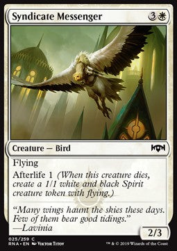 Syndicate Messenger - Ravnica Allegiance (Common) [RNA-25]