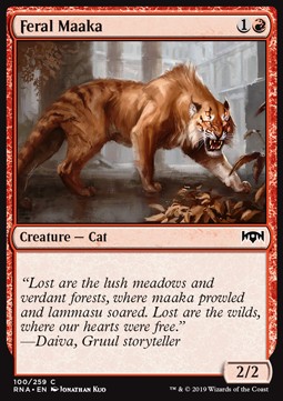 Feral Maaka - Ravnica Allegiance (Common) [RNA-100]