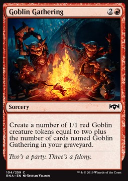 Goblin Gathering - Ravnica Allegiance (Common) [RNA-104]