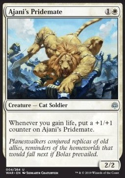 Ajani's Pridemate - War of the Spark (Uncommon) [WAR-4]