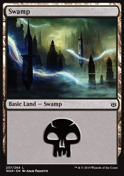 Swamp (V.2) - War of the Spark (Land) [WAR-257]