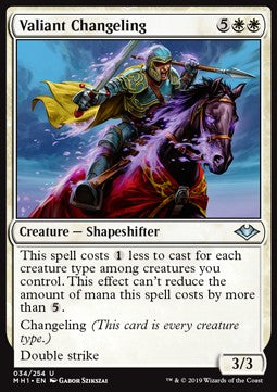 Valiant Changeling - Modern Horizons (Uncommon) [MH1-34]