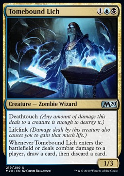 Tomebound Lich - Core 2020 (Uncommon) [M20-219]