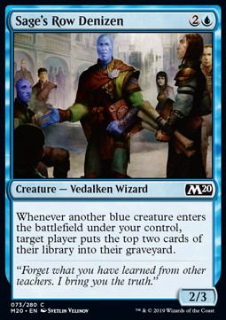 Sage's Row Denizen - Core 2020 (Common) [M20-73]
