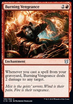Burning Vengeance - Commander 2019 (Uncommon) [C19-135]