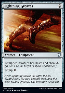Lightning Greaves - Commander 2019 (Uncommon) [C19-217]