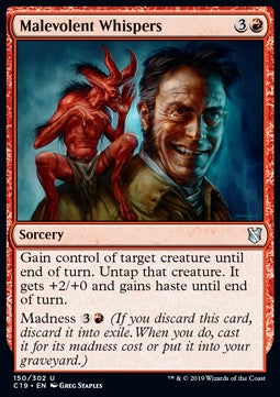 Malevolent Whispers - Commander 2019 (Uncommon) [C19-150]