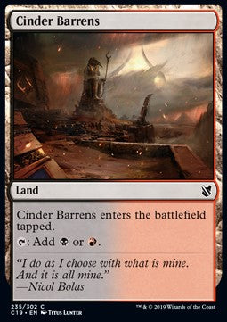 Cinder Barrens - Commander 2019 (Common) [C19-235]