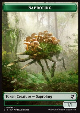 Saproling Token (G 1/1) // Manifest Token - Commander 2019 (Token) [C19-T 19/28]