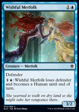 Wishful Merfolk - Throne of Eldraine (Common) [ELD-73]