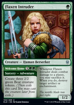 Flaxen Intruder // Welcome Home - Throne of Eldraine (Uncommon) [ELD-155]