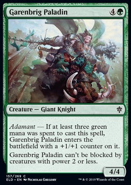 Garenbrig Paladin - Throne of Eldraine (Common) [ELD-157]