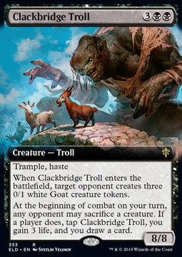 Clackbridge Troll - Throne of Eldraine: Extras (Rare) [XELD-353]