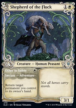 Shepherd of the Flock // Usher to Safety - Throne of Eldraine: Extras (Uncommon) [XELD-278]
