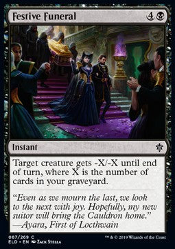 Festive Funeral - Throne of Eldraine (Common) [ELD-87]