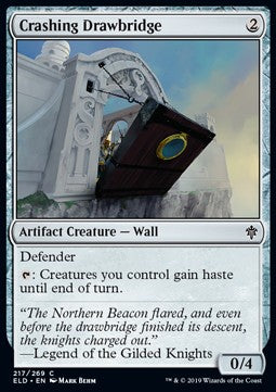 Crashing Drawbridge - Throne of Eldraine (Common) [ELD-217]