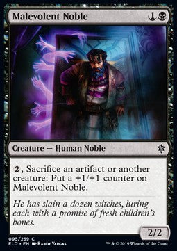 Malevolent Noble - Throne of Eldraine (Common) [ELD-95]