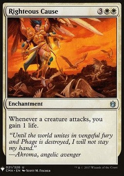 Righteous Cause - Mystery Booster (Uncommon) [MYS-21]