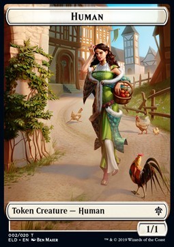 Human Token (W 1/1) // Human Token (W 1/1) - Magic the Gathering Products (Token) [MTGP-T 2/2]