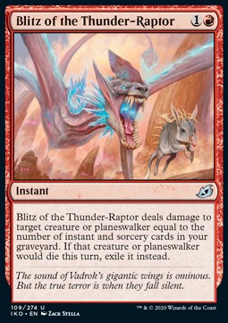 Blitz of the Thunder-Raptor - Ikoria: Lair of Behemoths (Uncommon) [IKO-109]
