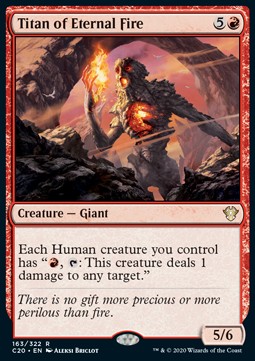 Titan of Eternal Fire - Commander: Ikoria (Rare) [C20-163]