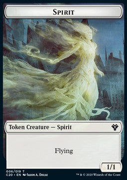 Spirit Token (W 1/1) // Treasure Token - Commander: Ikoria (Token) [C20-T 06/19]