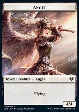 Angel Token (W 4/4) // Elemental Token (R 3/1) - Commander: Ikoria (Token) [C20-T 01/10]