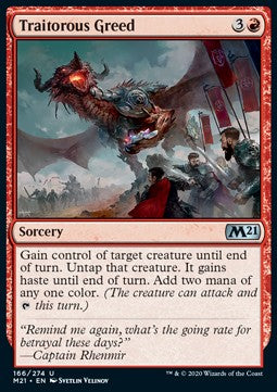 Traitorous Greed - Core 2021 (Uncommon) [M21-166]